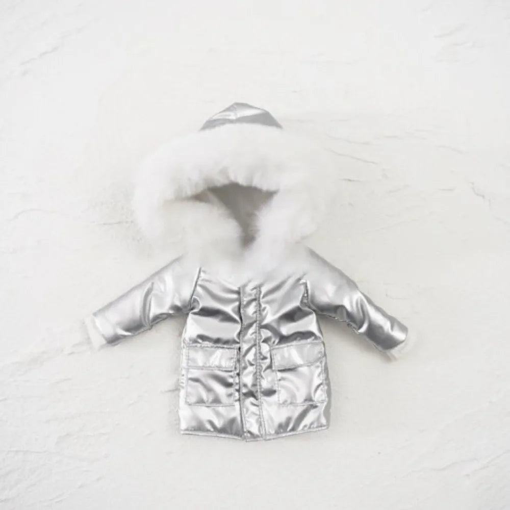 Fashion Winter Coat Outfits Long Style DIY Accessories Thick Down Jackets Handmade for blythe Dolls For ob24 ob22 Dolls/