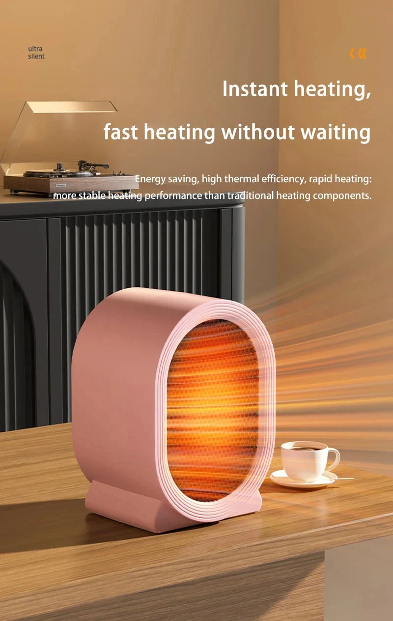 Xiaomi MIJIA Portable Desktop Electric Heater for Home and Office, Mini Warm Air Fan for Desk Use Foot Warmer for Cozy Comfort