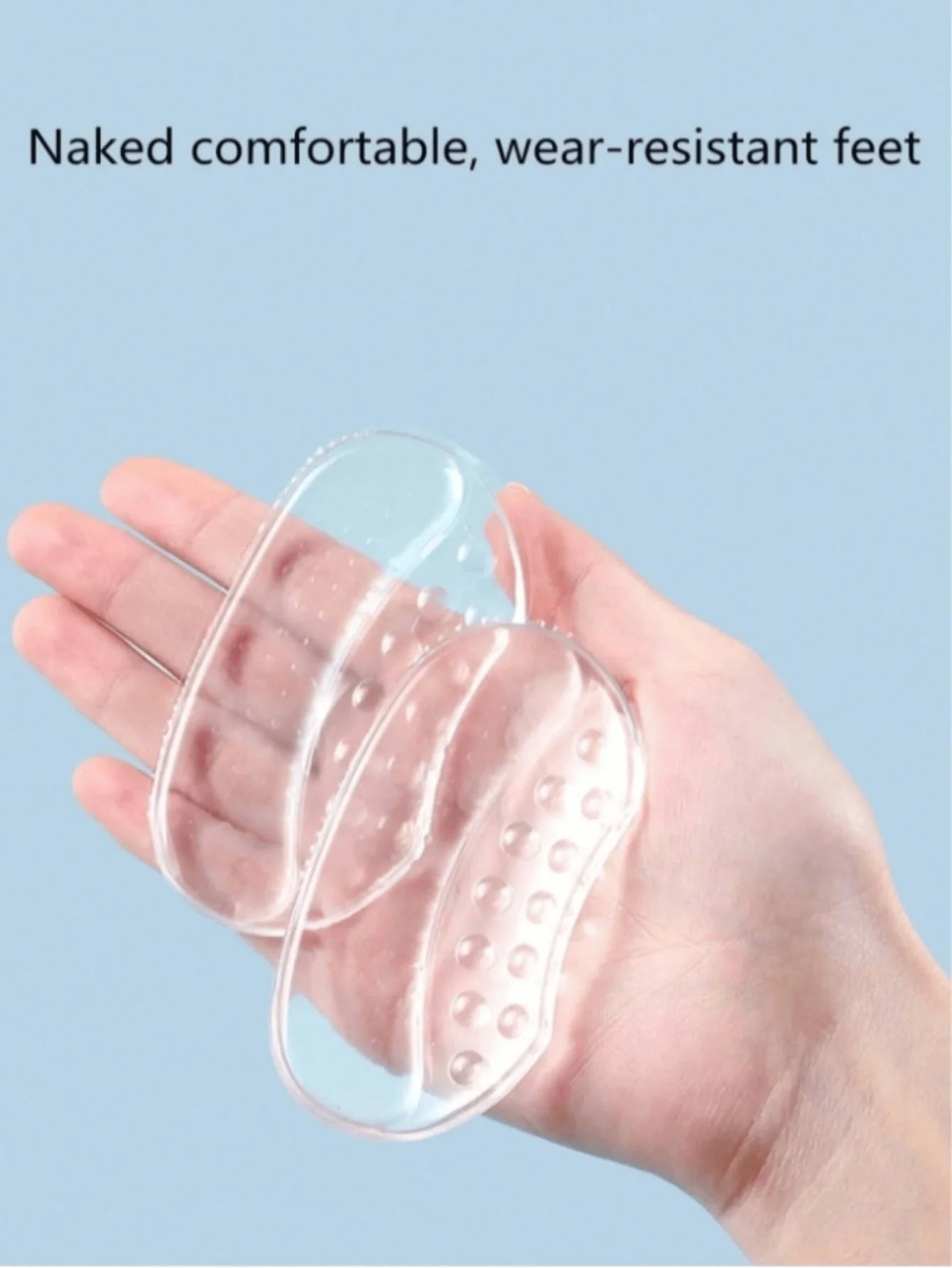 1Pair Heels Grips Silicone Heel Stickers for Women Men Anti Slip Heel Cushions Non-Slip Inserts Pads Foot Heel Care Protector