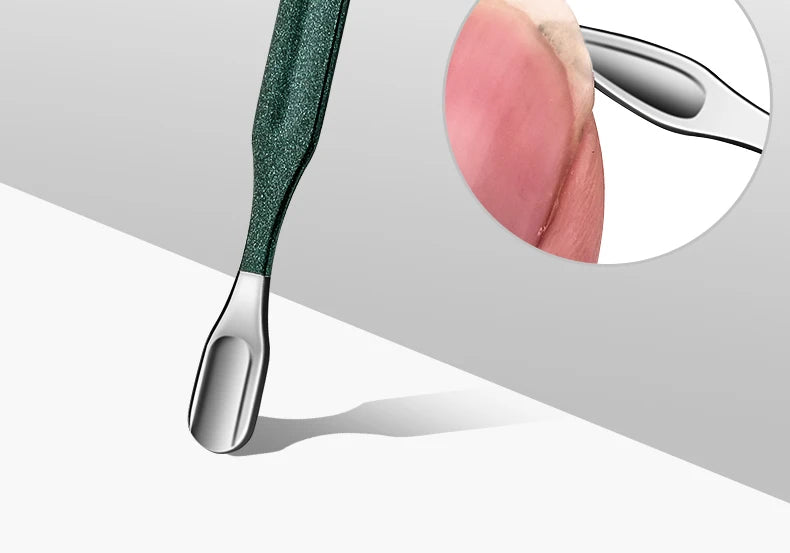 Ouriner 6-18Pcs Portable Manicure Sets Pedicure Kits Bright Black Nail Clipper Set Personal Care Tools Eyebrow Scissors