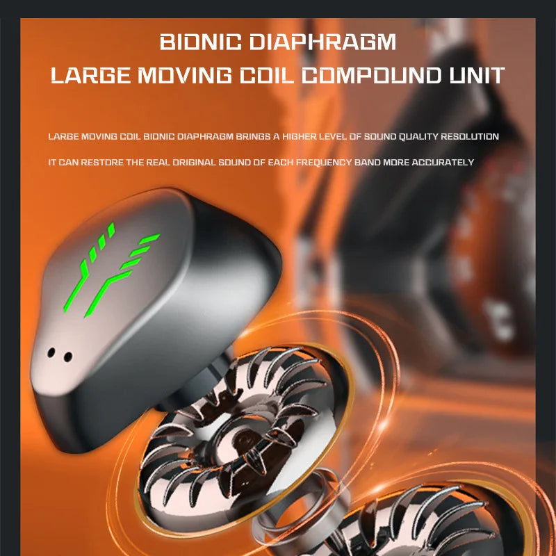 Creative Noise Reduction Electric Technology Mecha Wind Ultra-Long Standby Game Dual-Mode Headset H9 Bluetooth Wireless Headset