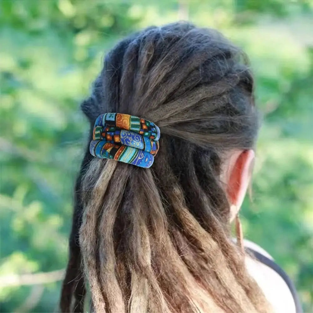 Women Hair Accessories Long Ponytail Holders Bendable Dreadlocks Women Hair Band Ethnic Style Hair Rope Spiral Lock Hair Ties