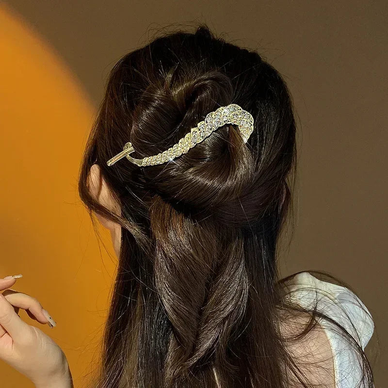 Hair Accessories Rhinestone Clasp Barrettes Irregular Women Hair Clip Girl Hair Claw Headdress Korean Hairpin Для Волос