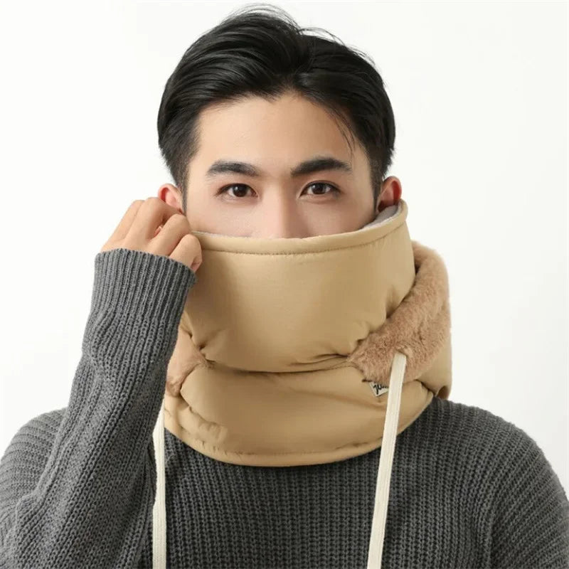 Winter Warm Hat for Men and Women, Autumn and Winter Cycling Ear Protection with Thick Velvet for Cold Protection