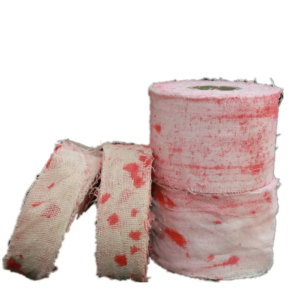Halloween Cloth Scary Blood Gauze Cloth Drape Doorways Windows Wall Gauze for Halloween Home Party Haunted House Supplies NEW