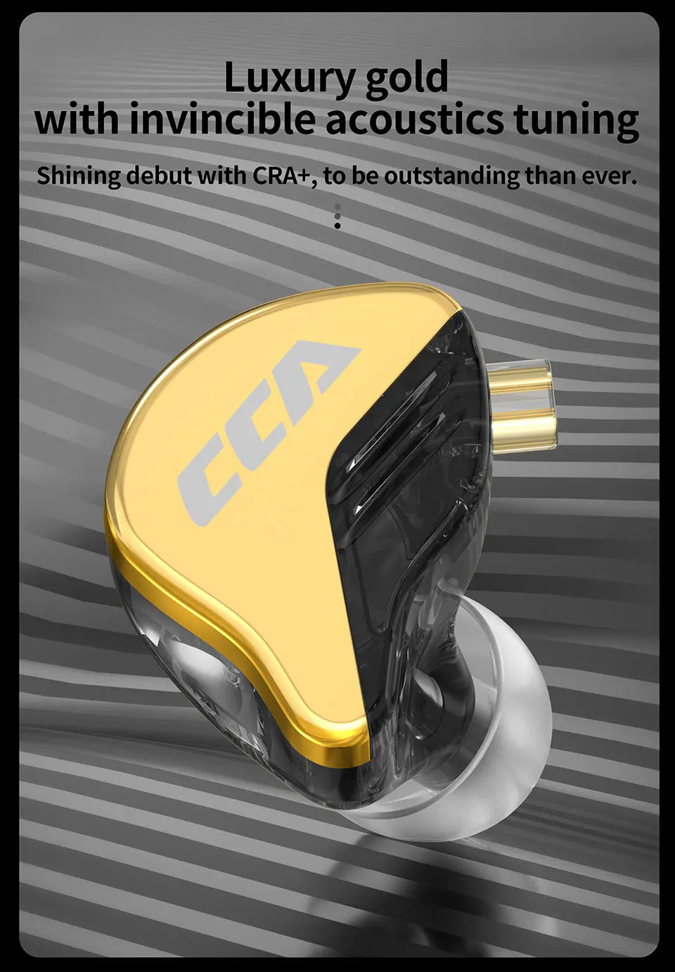 CCA CRA+ Metal Headset In Ear Monitor Phone Bass Wired Earphone With Microphone Sport Game HiFi Noice Cancelling Headphones