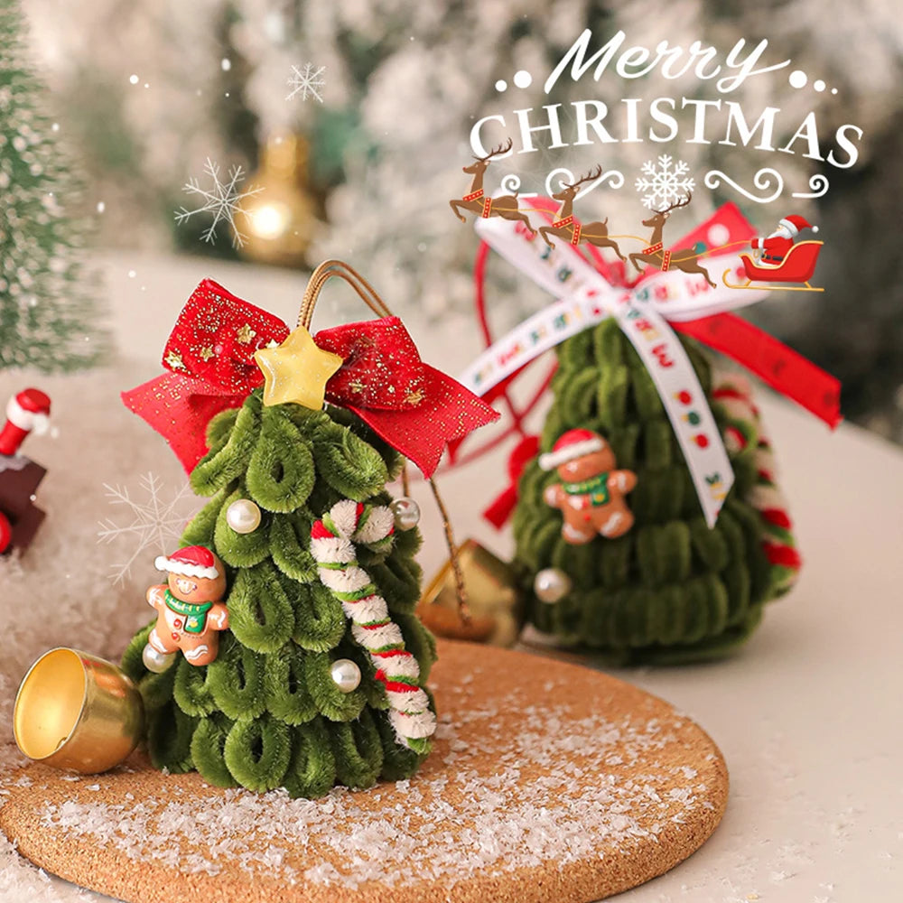2026 Christmas Decorations Creative Twist Stick Xmas Tree Pendant Crafts Hanging Ornaments Door Hanging Garland Xmas Home Decor