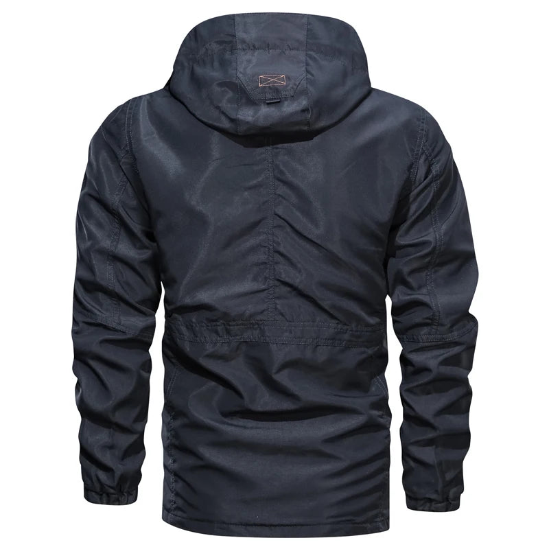 Men Outdoor Jacket Spring Autumn New Hooded Casual Jacket Men Windproof Windbreaker Coat Men Camping Lnterchange Jacket Men