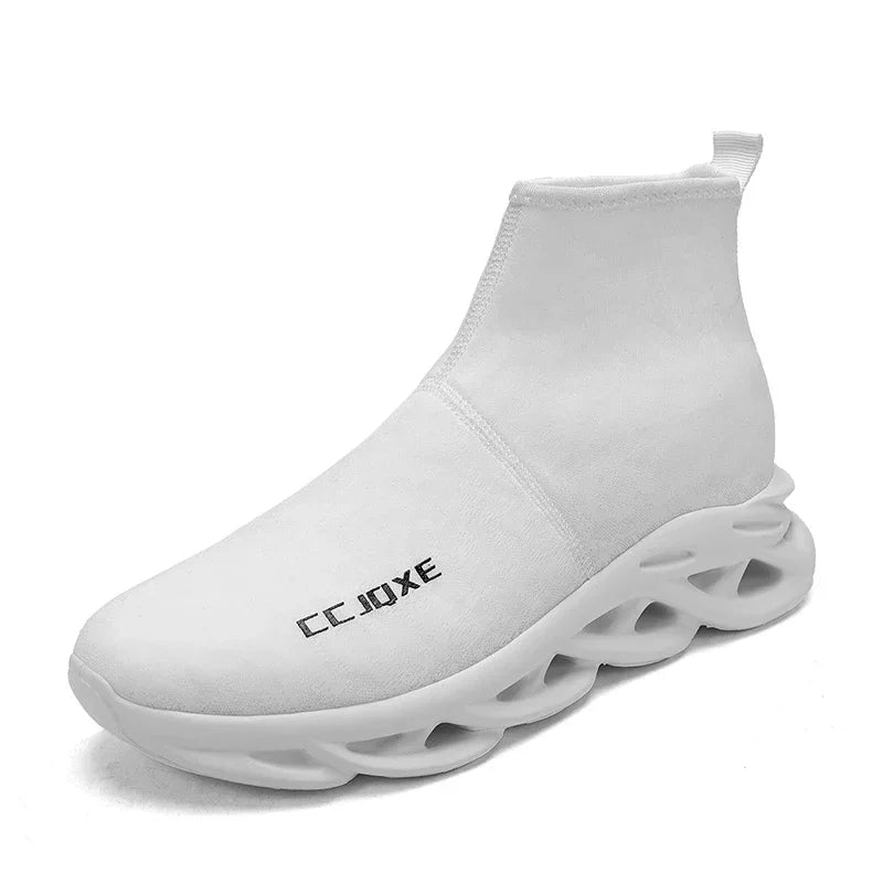 Socks Shoes for Men Black Sneakers Light Breathable Men Runing Shoes Outdoor Platform High Top Men Shoes New Unisex Sport Shoe