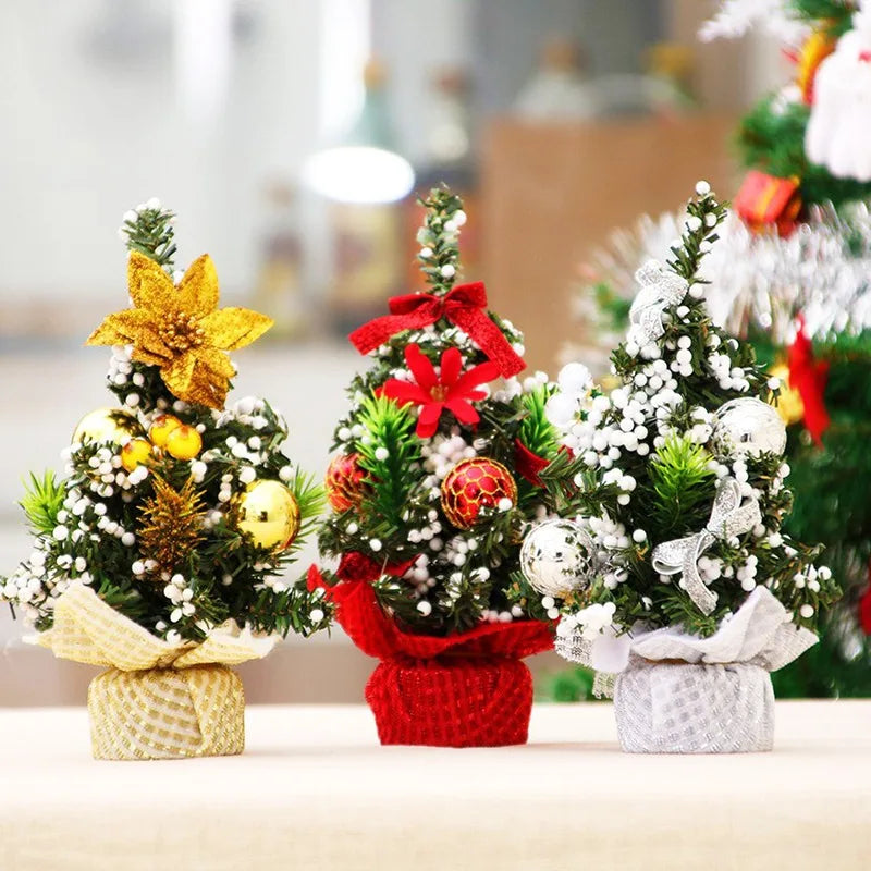 Christmas Tree Christmas Decoration 2026 Home Bedroom Desktop Ornaments Artificial Small Christmas Tree New Year Children Gift