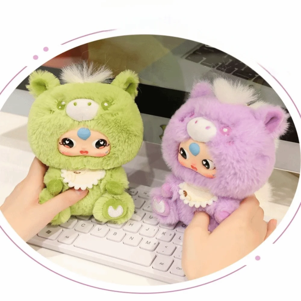 Kid's Accompany Dolls Pony Vinyl Pony Vinyl Plush Doll Soft Animal Vinyl Face Plush Toy Cute Pet Stuffed Plush Toys Boys Girls