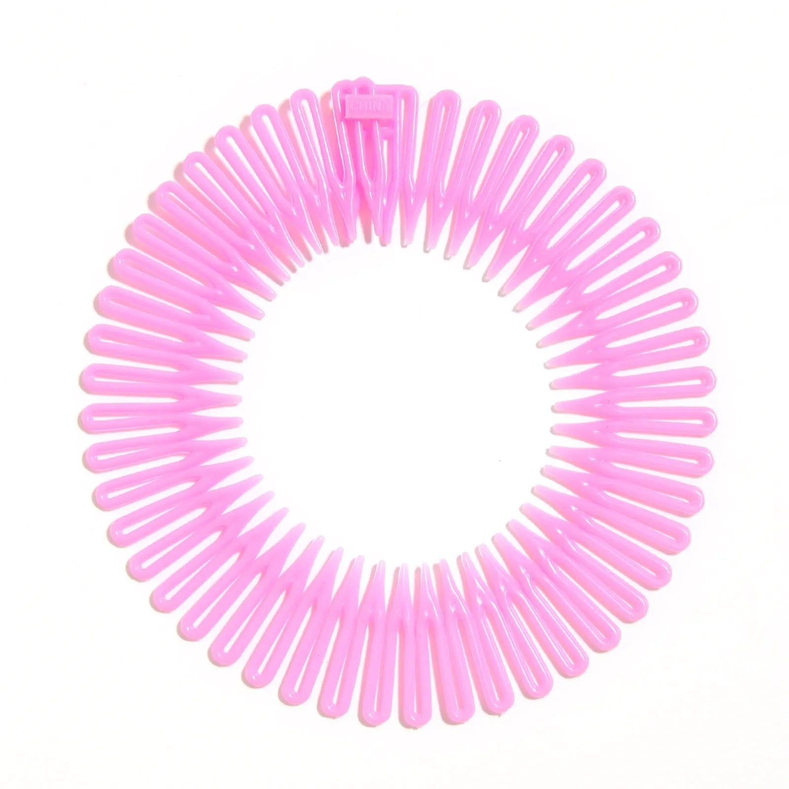 Women Plastic Full Circle Stretch Flexible Comb Teeth Headband Hair Band Clip Face Wash Fixed Hair Accessories