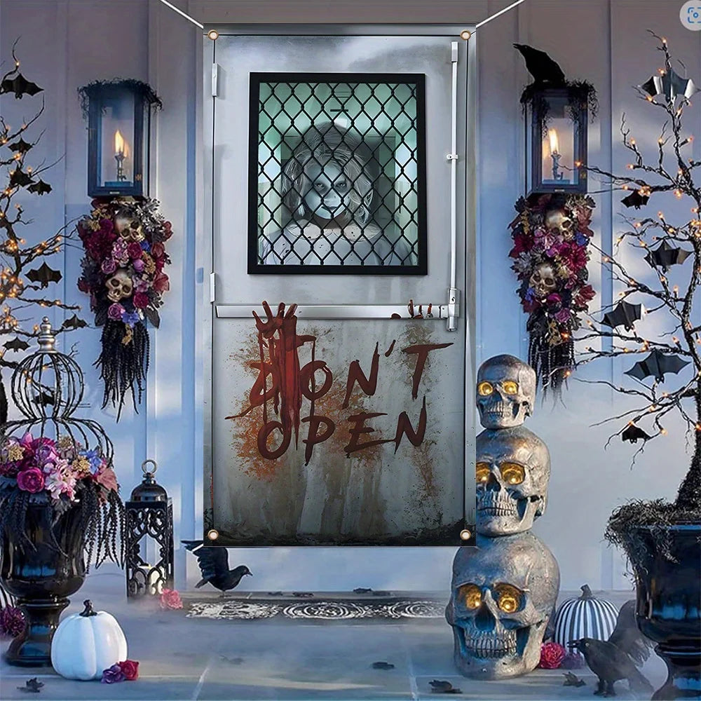 Halloween door decorations for festivals, made of polyester, multi-purpose, suitable for both indoor and outdoor use