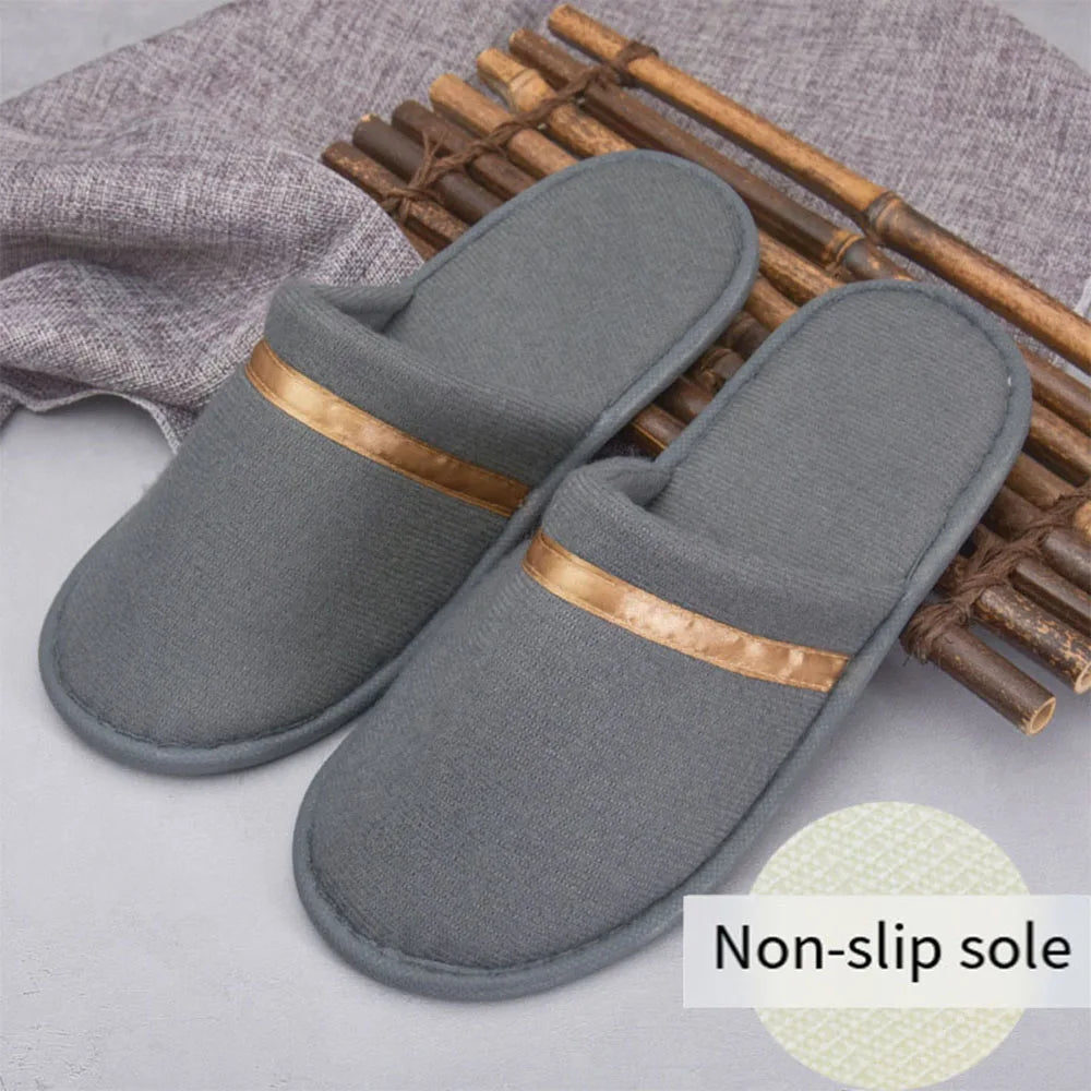 Winter Home Slippers Couple Indoor Shoes Thicken Warm Cotton Slippers Women Men House Slides Non-slip Bedroom Floor Slipper