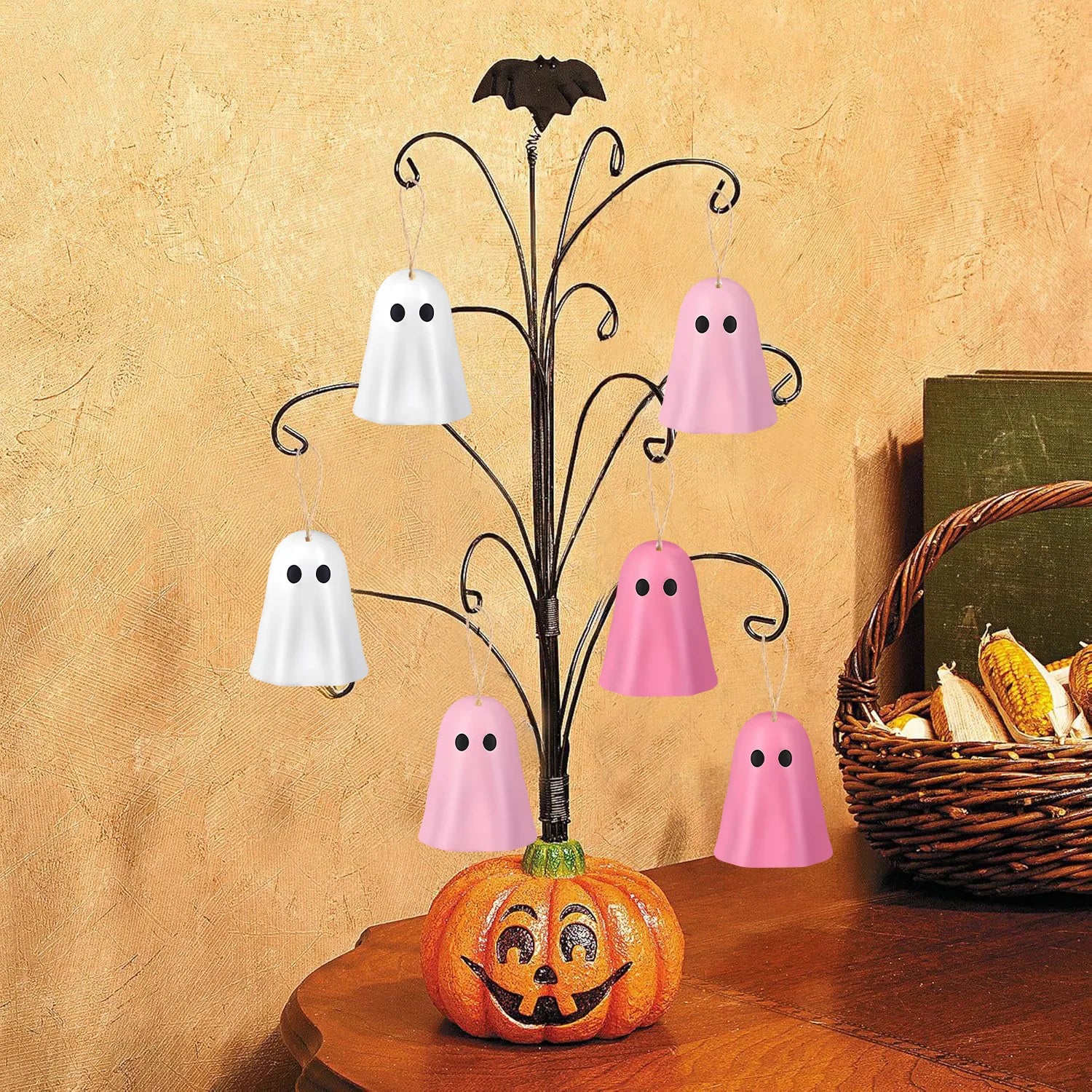 Halloween Hanging Ornaments Ghost Decoration Halloween Tree hang Ornaments paper Decor Halloween atmosphere decor party gifts
