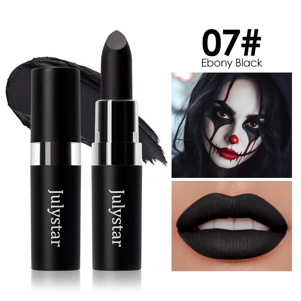 12 Color Halloween Makeup Kit, Face Body Paint & Matte Lipstick, Cruelty Free Lip Palette for Halloween Party Cosplay Costume
