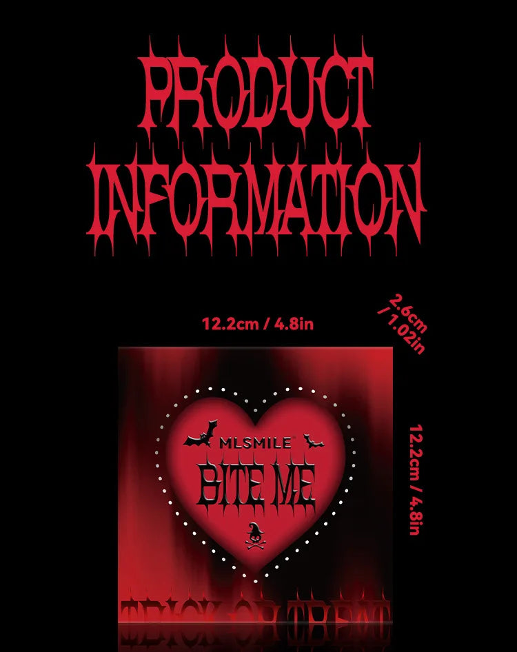 MLSMILE Halloween Makeup Set Eyeshadow Glitter Lip Glaze Fake Blood Wearing Armor 4pcs/set Festive Set Trick or Treat Cosmetics