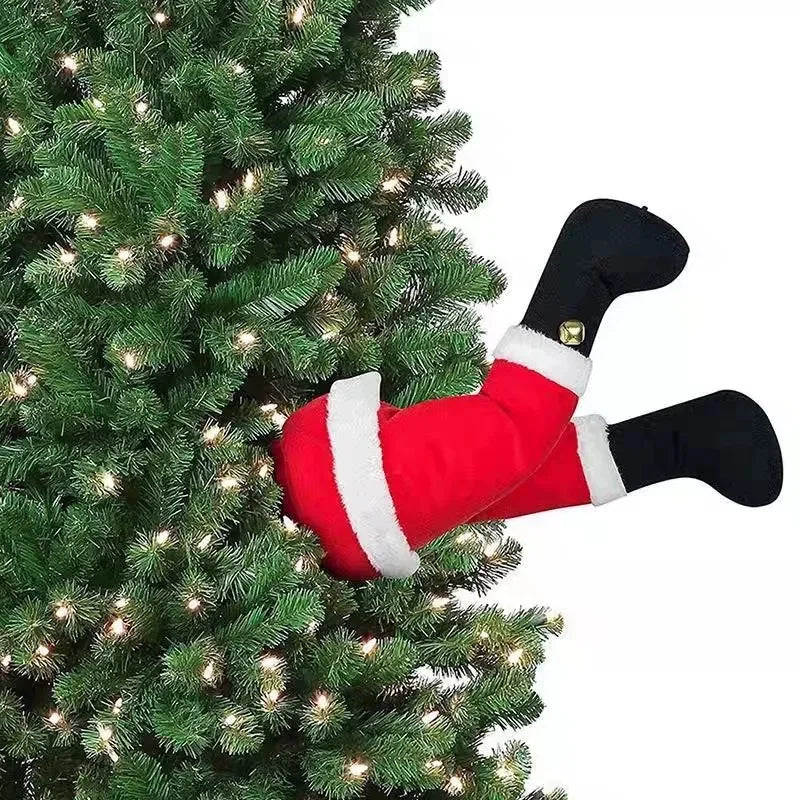 Christmas Tree Decoration, Plush Santa Claus Elf Legs, Christmas Decoration, Home Hanging Ornaments  Home Decor Xmas Tree