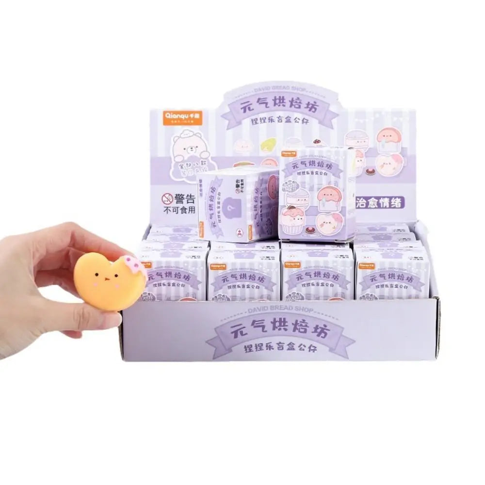 Kawaii Bakery Food Fillers Box Toys Random Reward Pinch Toys Lucky Squeeze Fidget Mystery Toy Children