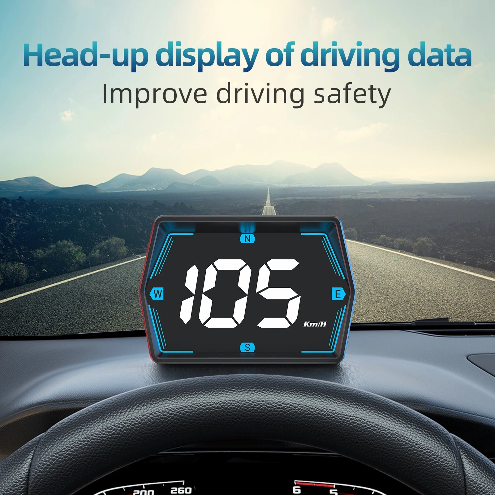 G20 GPS Display Car Digital Speedometer HUD Head-Up Display Eletronics Speed Alarm Gadgets Inteligent Compass For All Car Custom