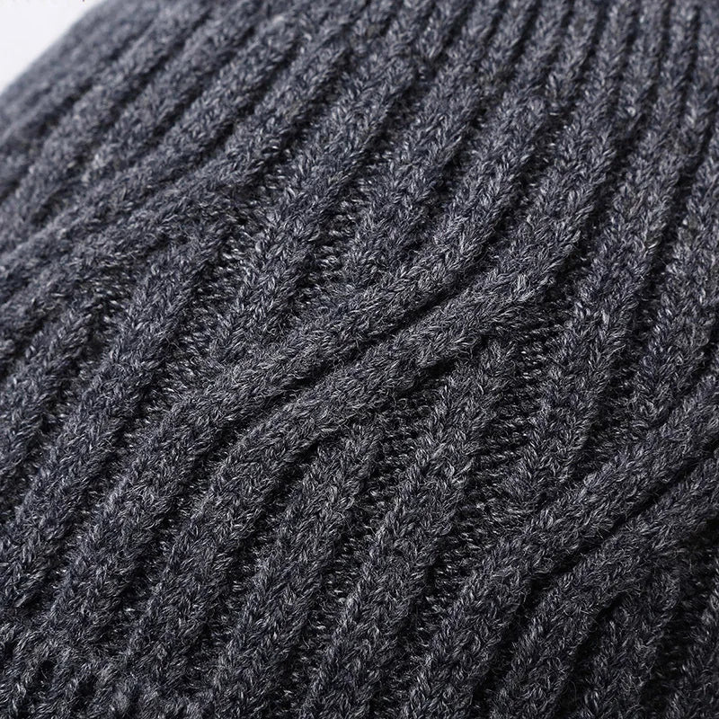 Winter Beanie for Men Women, Fleece Lined Beanie Soft Warm Knit Hat Ski Stocking Cuffed Cap