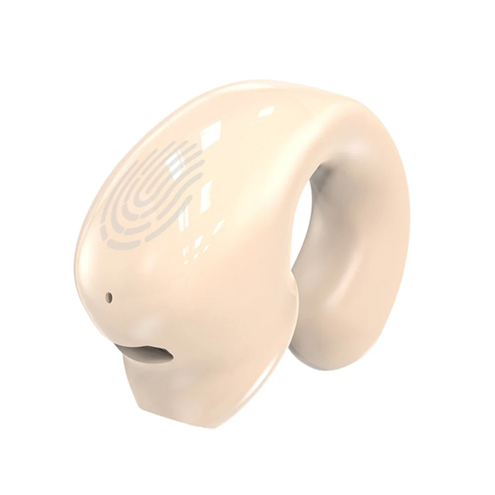 Wireless Clip On Headphones Bluetooth Headset High Definition Audio Quality Sports Earphones Noise Cancelling In-Ear Earphones