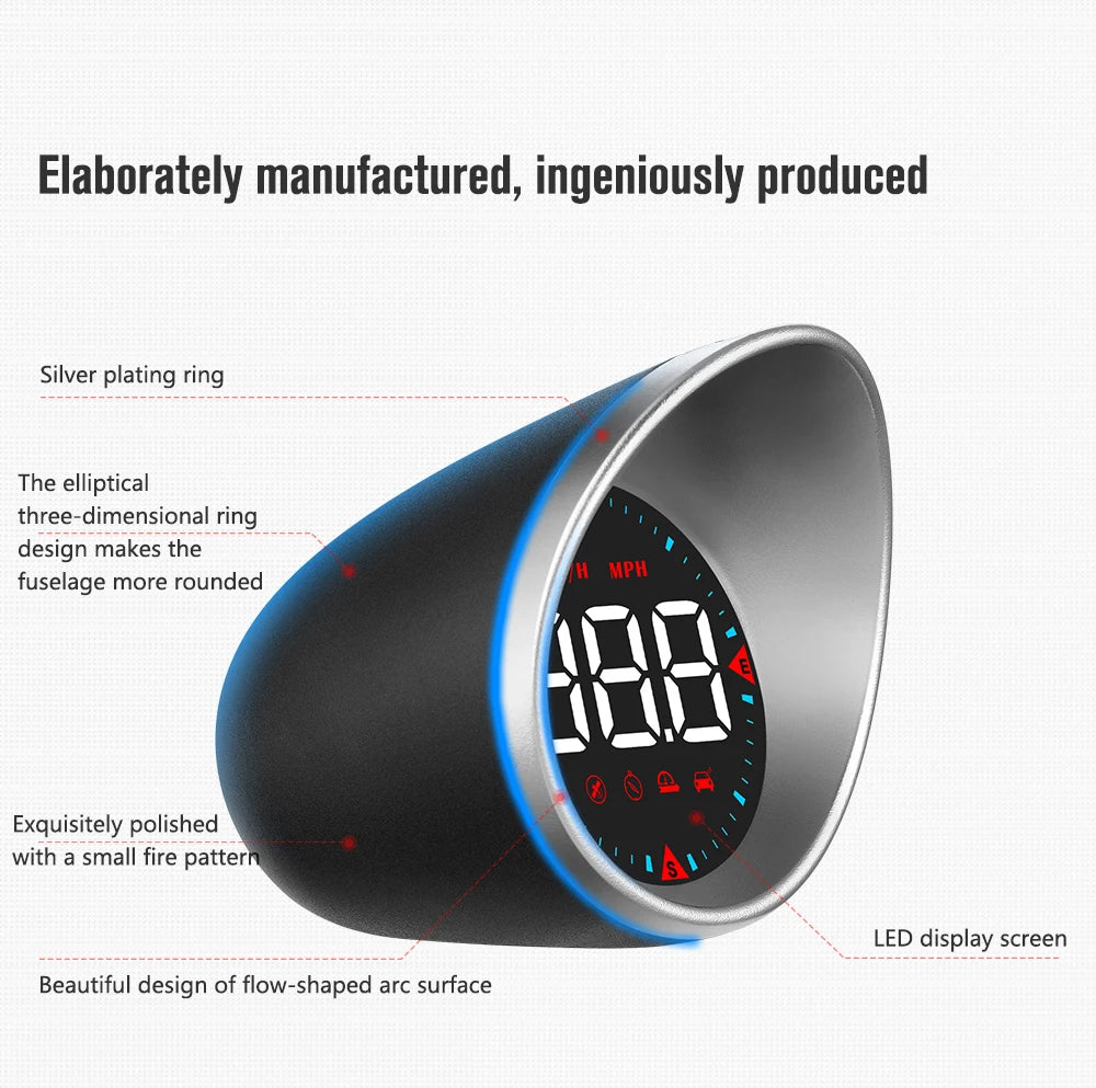 G5 GPS Car Head Up Display Auto Hud Smart System Tachometer Digital Speed Mileage Meter For All Car Universal Compass Projector