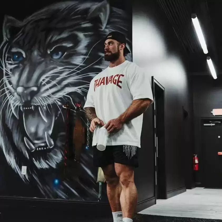 Men's Fitness T-shirts New Sports Leisure Cotton Round Neck Fashion Loose And Comfortable Clothing Gym Running Shirts Man Tees