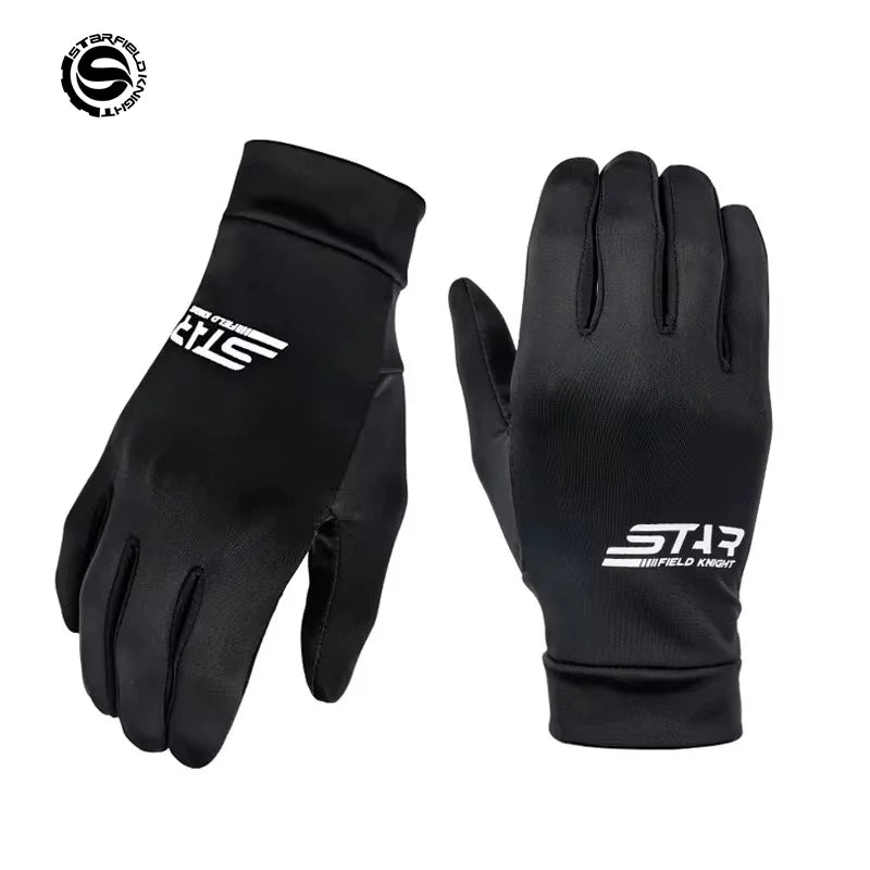 Winter Summer Motorcycle Gloves Black Ice Silk Inner Liner Breathable Sweat Absorption Quick Drying Riding Equipment Accessories
