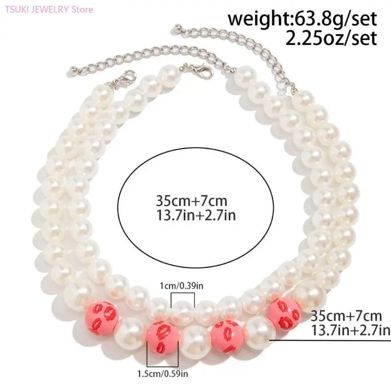 62KE Elegant Wedding Bridal Party Jewelry Adornment Beautiful Beaded Necklace Jewelry