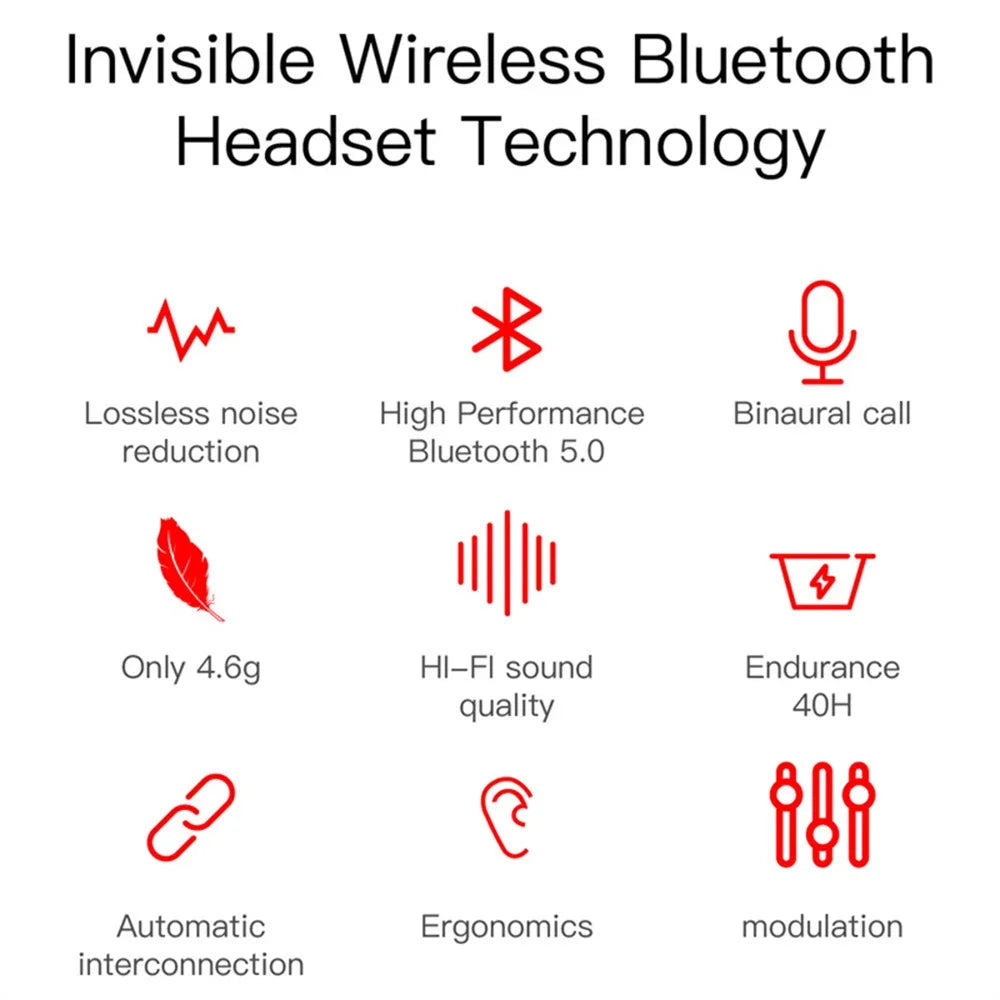 Bluetooth 5.0 Wireless Headphones E6S Noise Cancelling Sport Earphones HiFi Stereo Gaming Headsets With Mic For All Smartphones