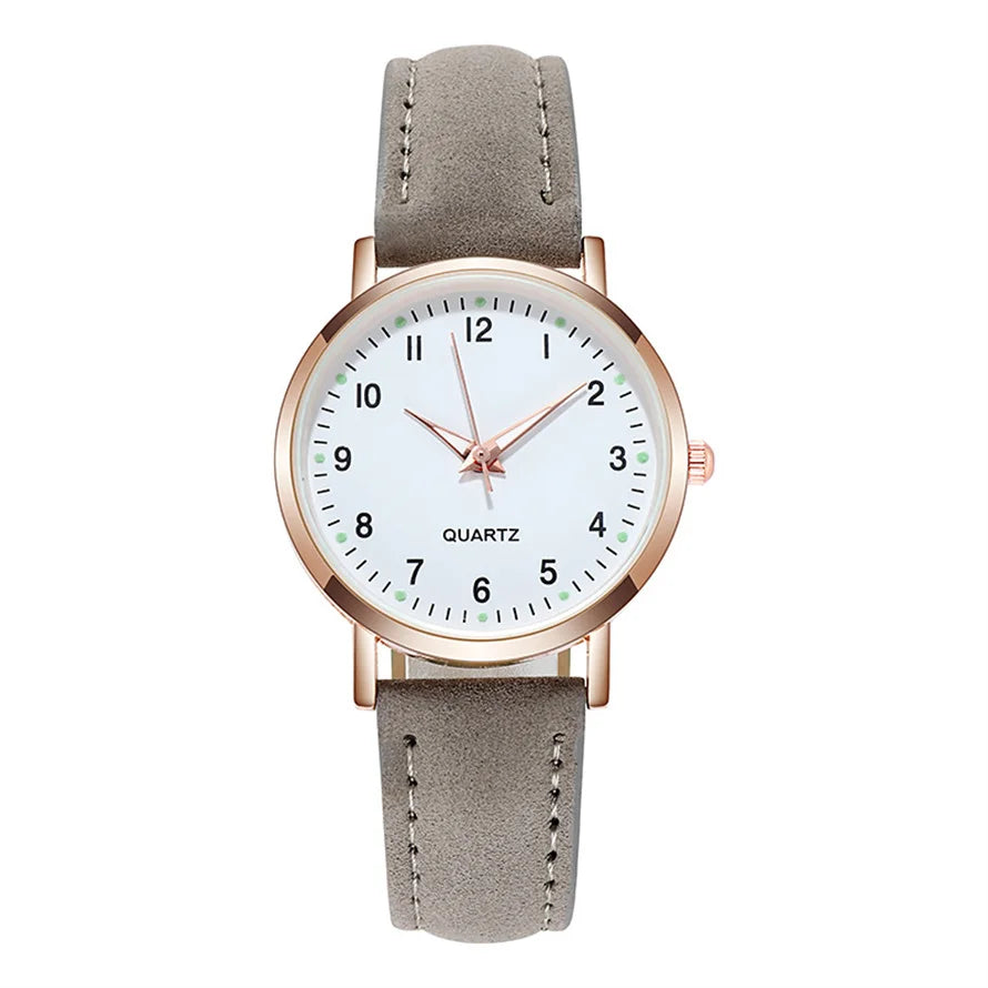 Women Watches  Luminous Leather Bracelet Simple Watch Elegant Fashion Quartz Watch Ladies Wristwatches  Montre Femme Reloj Mujer