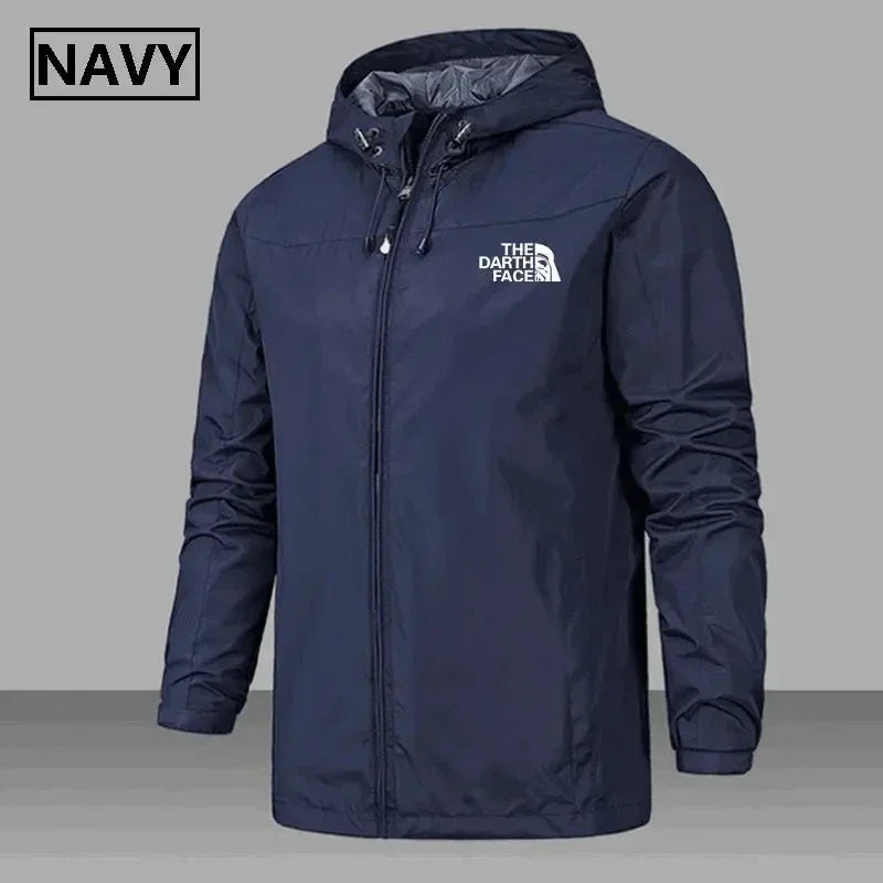 2025 Men's waterproof jacket, camouflage bomber coat with hood, high-quality windproof jacket, a genuine man's jacket