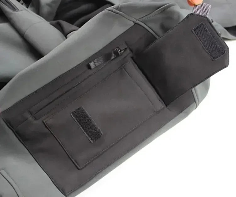 Tactical Jackets Men Outdoor Waterproof Hood Windbreaker Work Wear Soft Shell Multi-pockets Hunting Motorcy Tops Winter