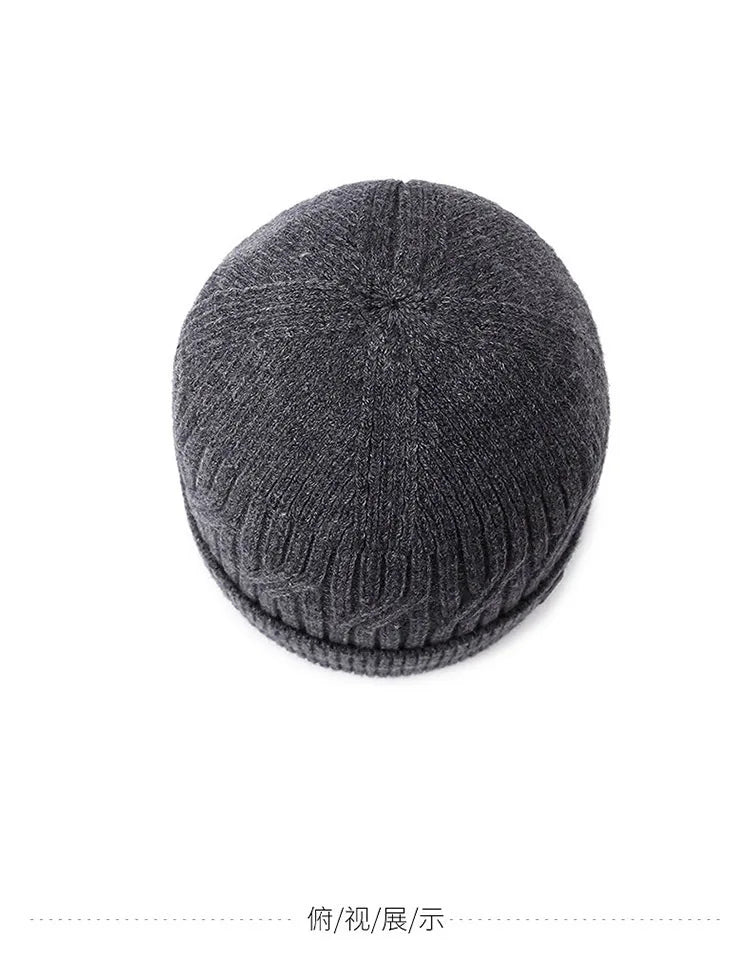 Winter Beanie for Men Women, Fleece Lined Beanie Soft Warm Knit Hat Ski Stocking Cuffed Cap