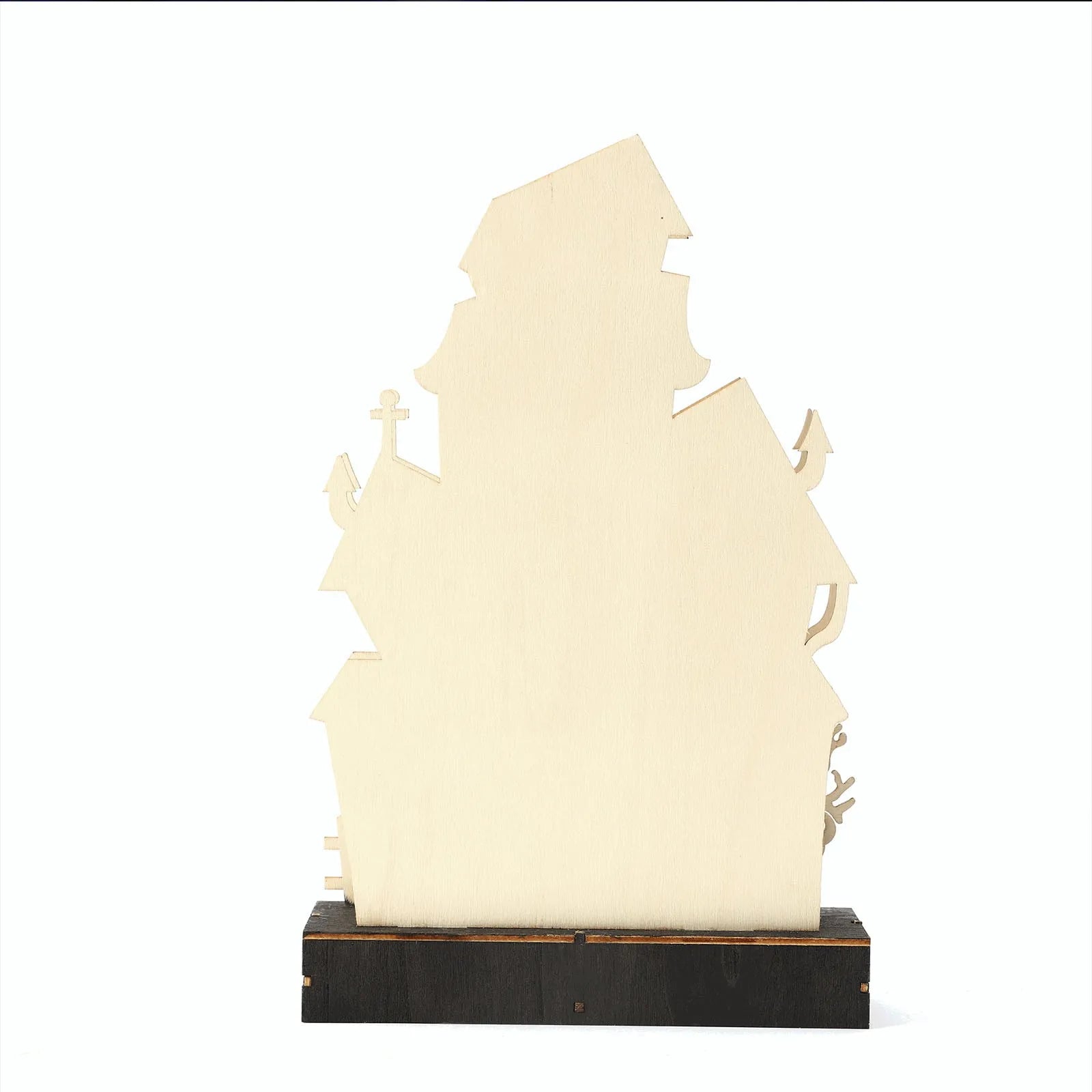 Halloween Wooden Table Lighting, Ghost Haunted House Luminous Ornaments, Halloween Table Decorations Halloween LiquidacióN