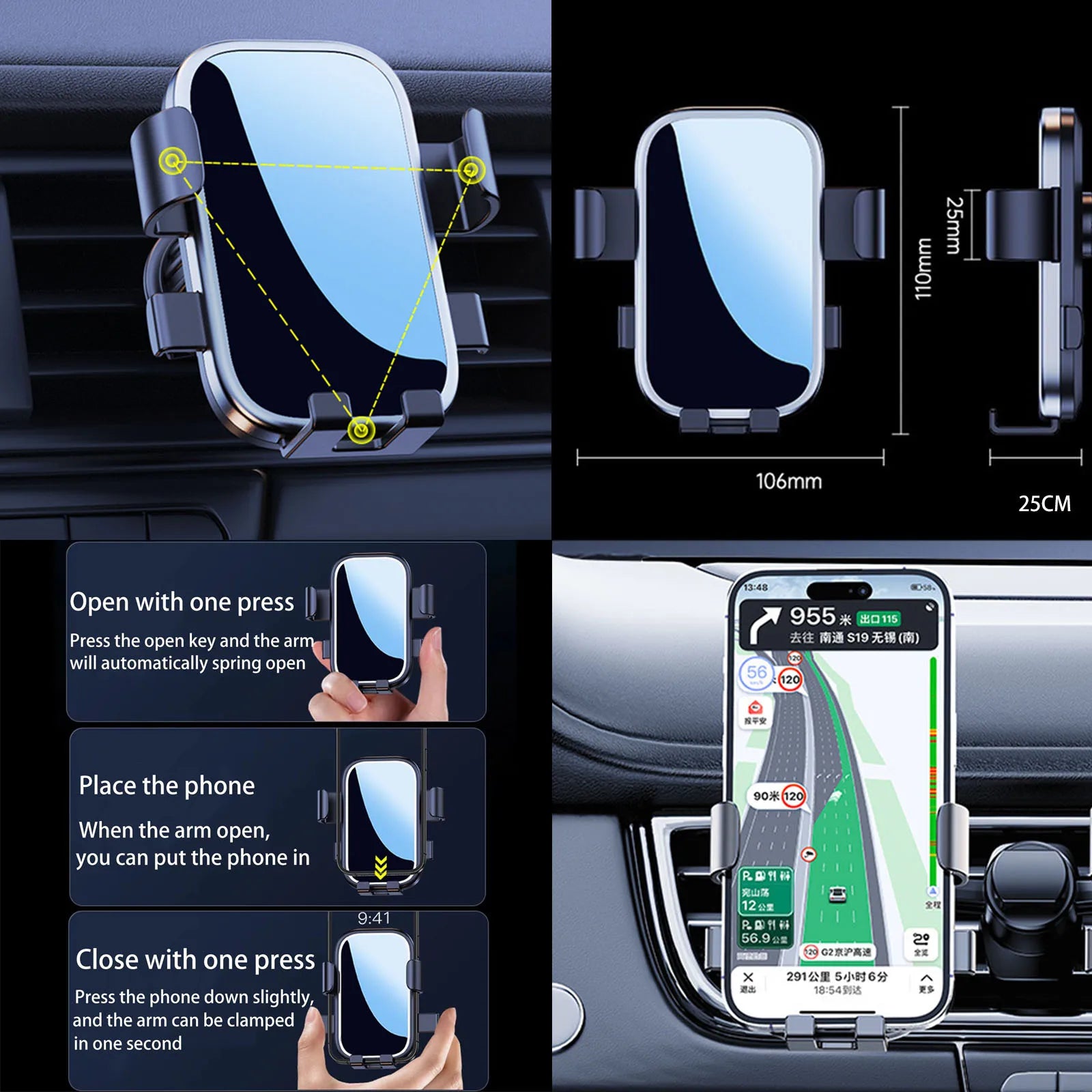 Car Mobile Phone Holderfor Chevy Chevrolet Silverado 2022 2023 2024 2025 GPS Bracket Navigation Stand Auto Accessories