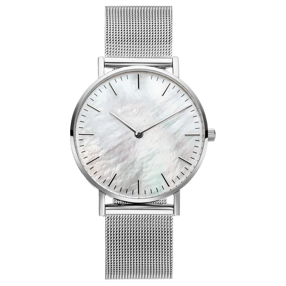 Women Watches Fashion Luxury Alloy Quartz Watches for Woman Metal Mesh Strap Simple Ladies Watch Female Clock montre femme