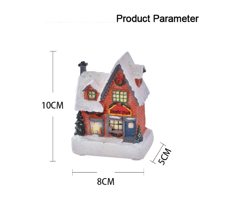 Christmas House Light Decorations For Home Ornaments Kids Xmas Gift New Year 2024 Navidad Decor Bedroom Night Light With Battery