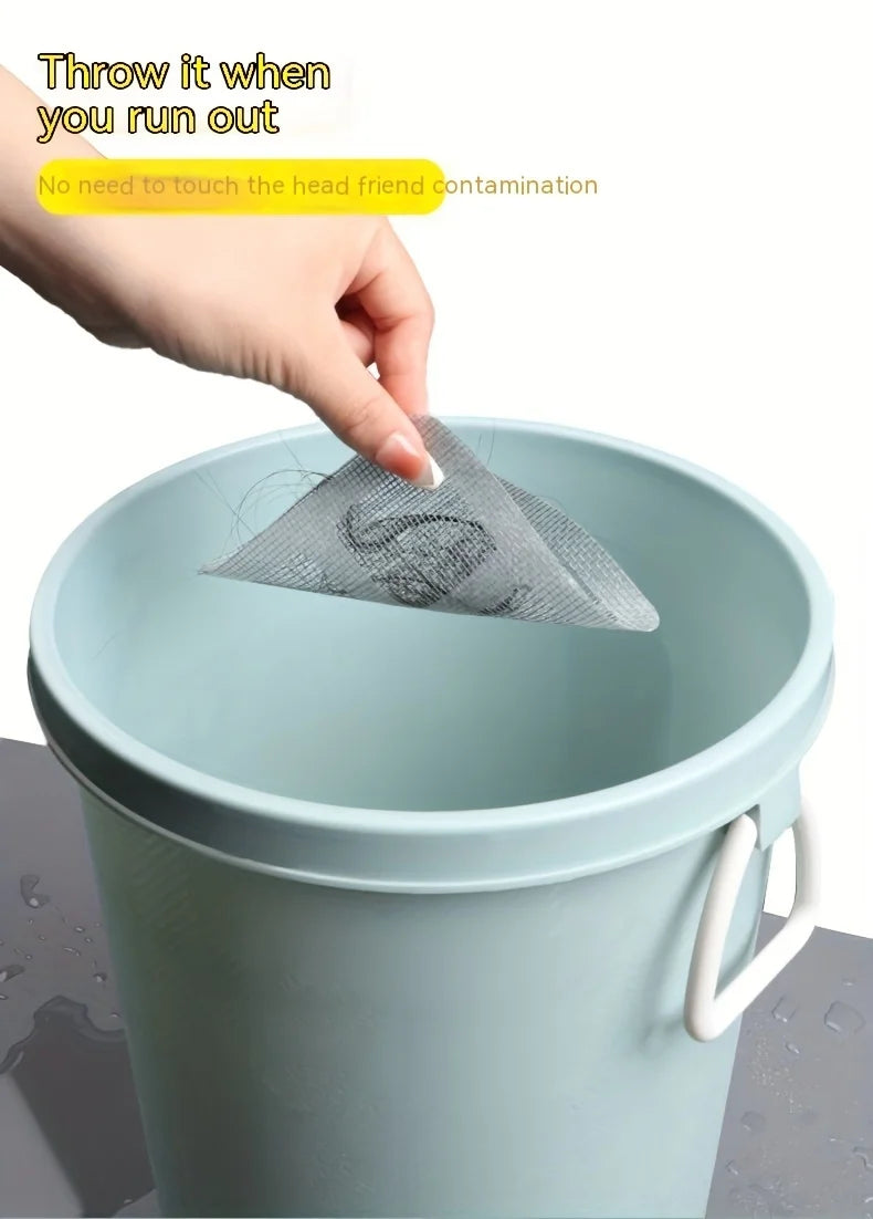 10/20pcs Floor Drain Sticker, Insect-proof Self-adhesive Bathroom Hair Filter Net, Sewer Filter, Kitchen Anti-blocking Mesh Net