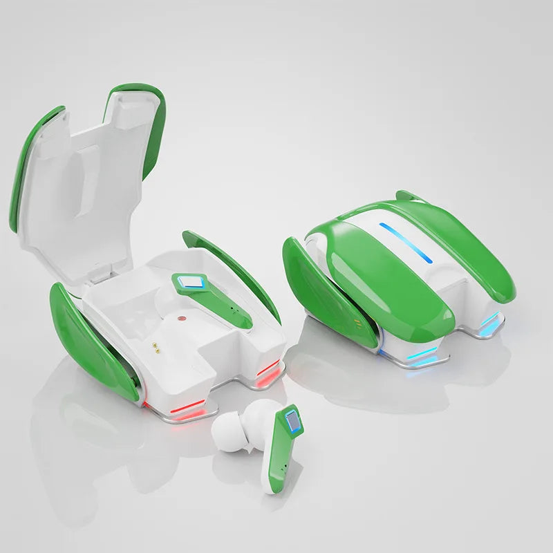 Bluetooth Gaming Earphone Cool Appearance Aluminum Alloy Base Lighting Music Game Dualmode Low Latency HiFi Sound Effect Headset