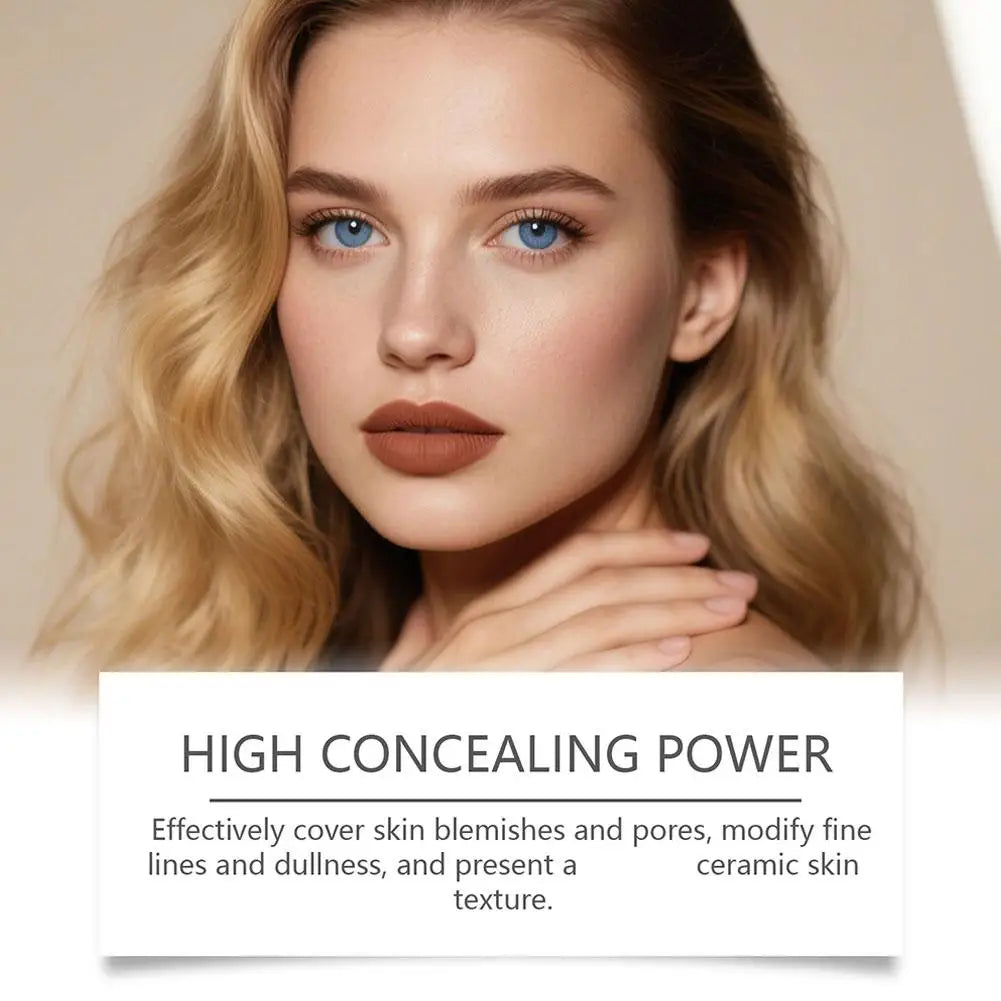 2-in-1 Color Changing Foundation Make-up Stick Double-head Concealer Stick With Brush Brightening Matt Light Foundation Makeup