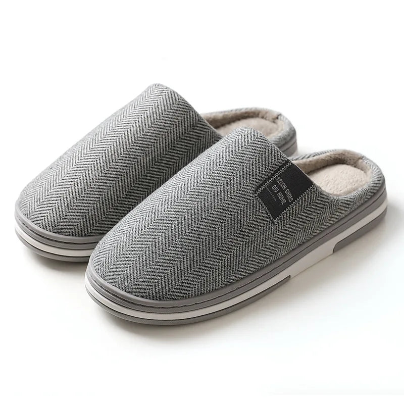 Winter Men's Slippers Warm Cotton Slippers Lightweight Comfortable Casual Shoes Home Indoor Couples Flats Non Slip Soft Slippers