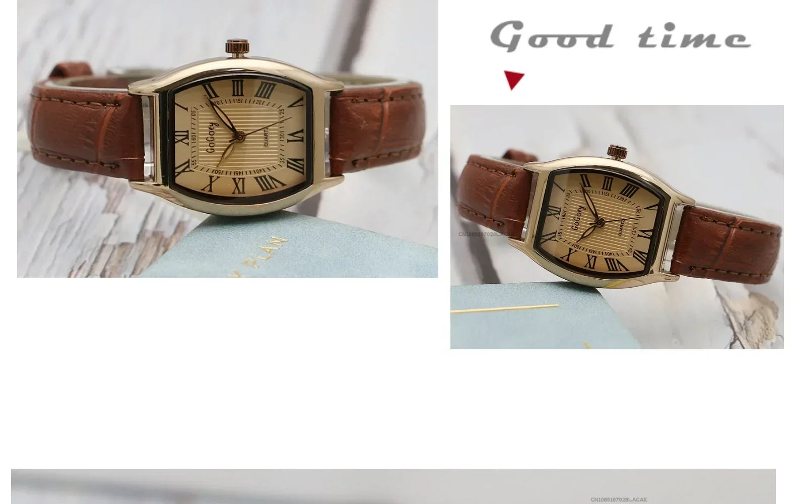 Watch for Women Small Ladies Wristwatches Brown Retro Vintage Leather Bracelet Watch Black Quartz Wristwatches Reloj Mujer