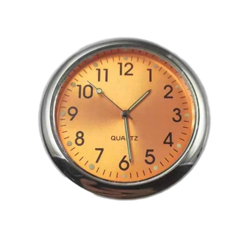 Automobile Clock Dashboard Car Clock Interior Decor Portable Mini Clock Decoration Luminous Analog Watch Ornaments For Cars