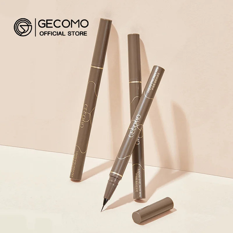 GECOMO Liquid Eyeliner 0.01mm Super Slim Waterproof Quick Dry Long Lasting Color No Smudging Eyeliner Pencil