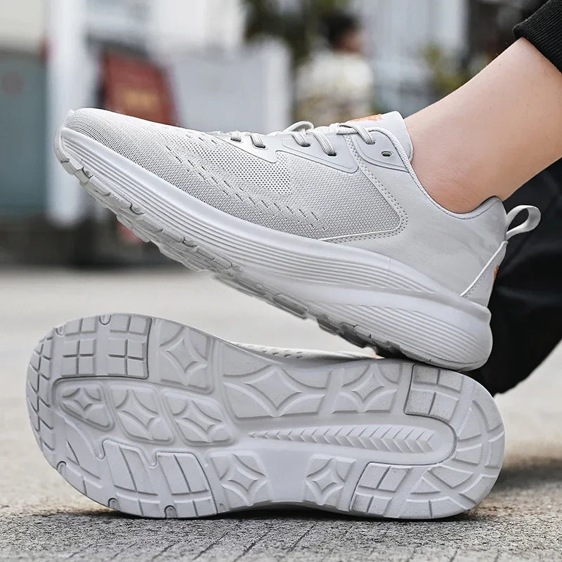 Shoes for Men Breathable Wear Resistant Athletic Training Sneakers White Sports Shoes Tennis Men's Running Walking Travel Shoes