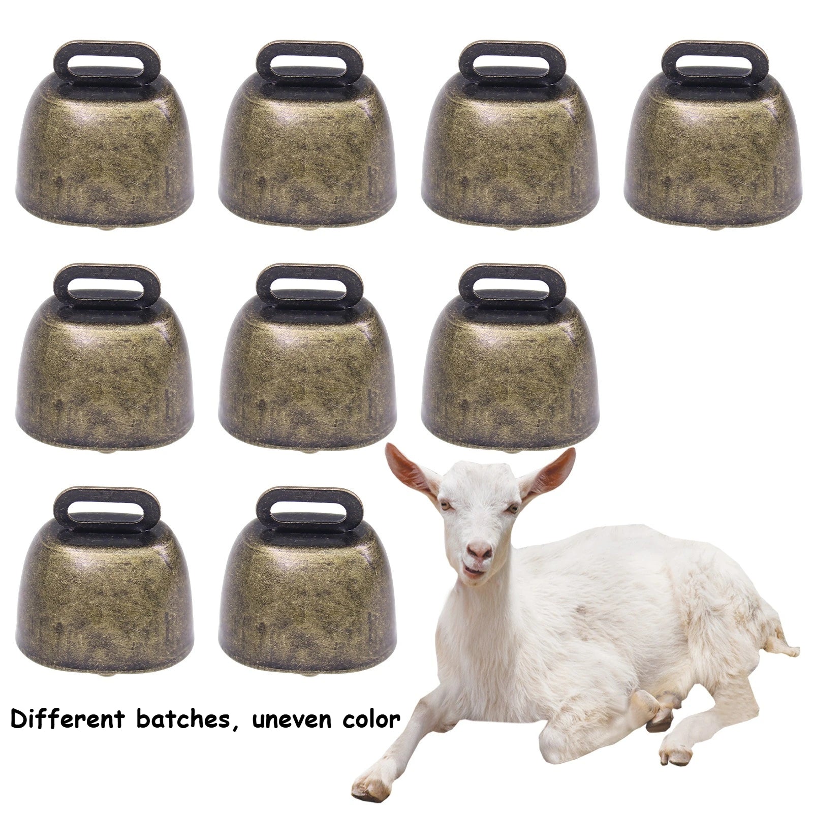 [Christmas] Cow and Sheep Bells, Pet Bells, Christmas Decoration Jingle Bells on Twine, Twine Cow Bells.Christmas Decorations