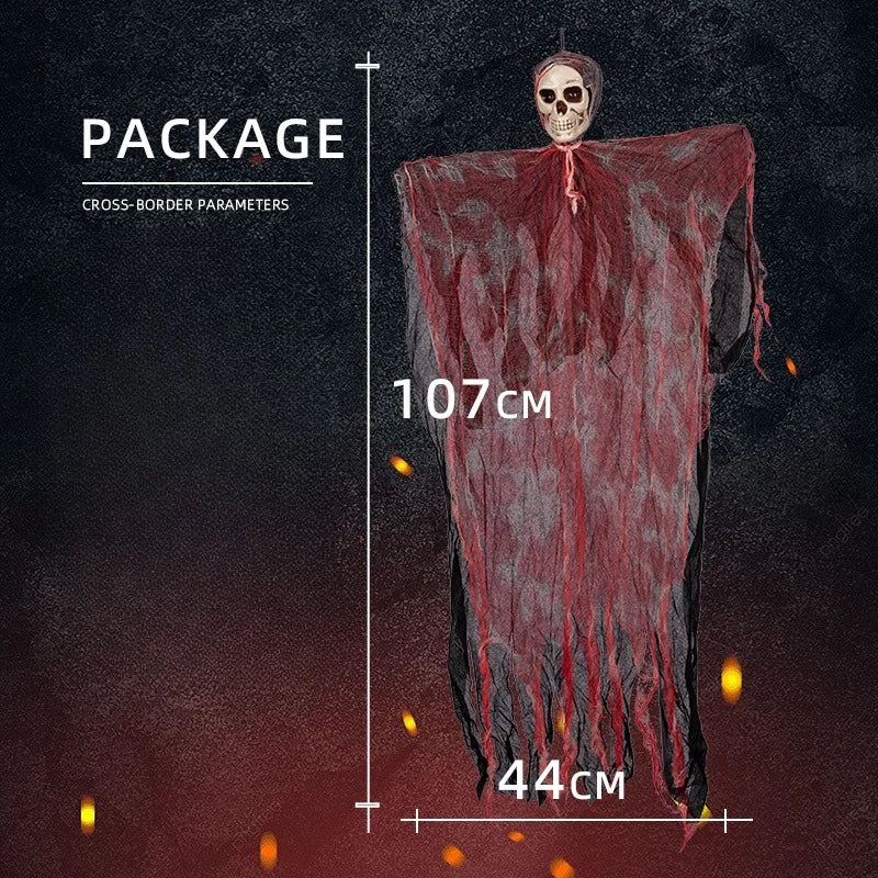 Halloween Horror Skull Hanging Decorations Ghost Outdoor Haunted House Scary Pendant Props Halloween Party Decorations Supplies
