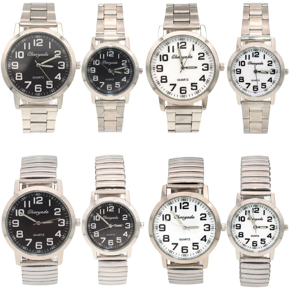 Men Women Watches Waterproof Luxury Quartz Business Stainless Steel Clock Male Relogio Masculino Couple Watches